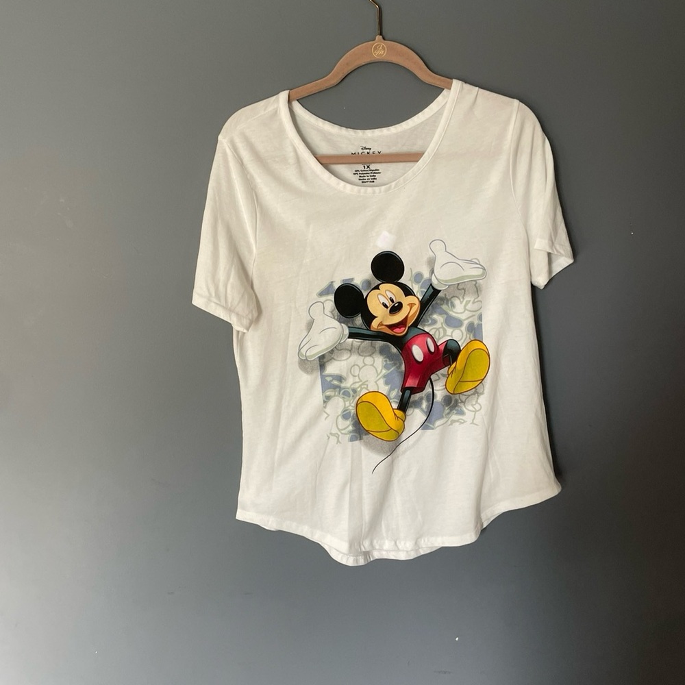 Disney White Mickey Mouse Tee